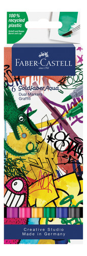 Faber-castell Goldfaber Aqua Dual Markers Graffiti- 6 Conde