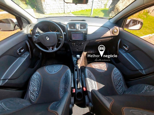 Imagem 10 de 15 de Renault Sandero Step. Easy R. Dyn. 1.6 Flex Aut. 2019 Branco