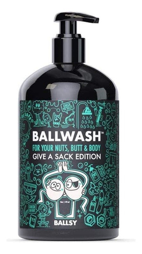 Gel De Baño De Carbón Para Hombres Con Aceite Coco,ballsy  