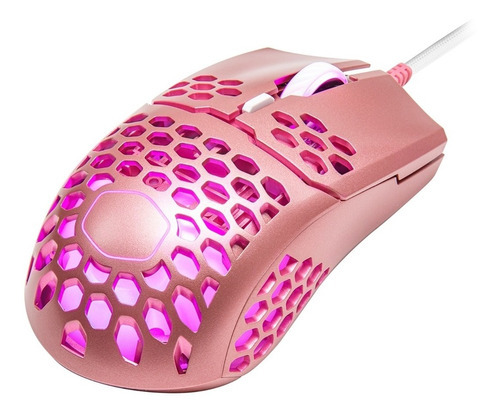 Mouse Gamer Cooler Master Mm711 Sakura 16000 Dpi Liviano Rgb Color Sakura Pink