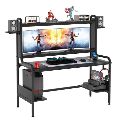 Tiyase Escritorio Para Juegos Con Soporte Para Monitor, Esc.