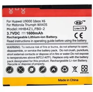 Bateria Huawei Hhb4z1 Fb0-2 Ascend X X6 U9000 Pronta Entrega