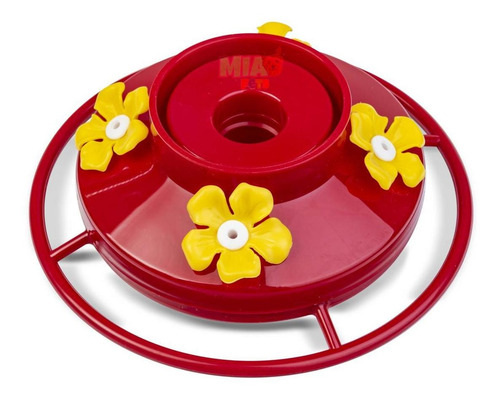 Imagen 4 de 6 de Bebedero Colibríes Rojo 470ml Alimentador De Aves