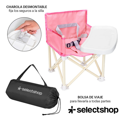 ..periquera Para Bebe Portatil Plegable Silla Comer Ajustabl