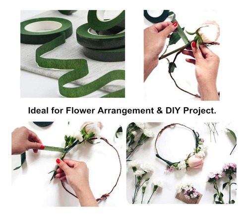 Aplicável A 24 Rollos De Cinta Floral Para Envolver Tallos