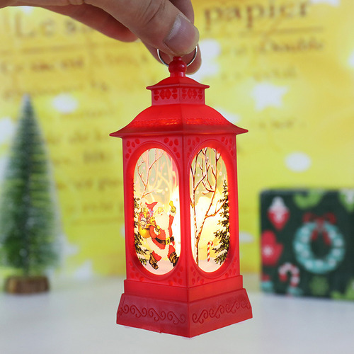 Luces De Navidad Linterna De Vela Con Luz Led, Faro De Noche