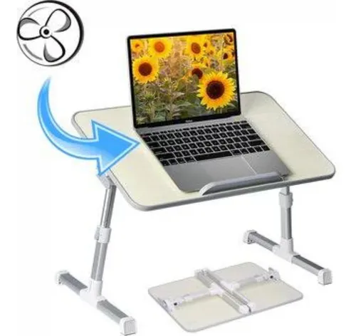 Mesa Para Laptop Ajustable Con Ventilador Soporte Ergonómico