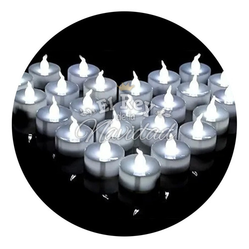 24 Velas Electronicas Luz Led Blanca Casamientos Luminoso