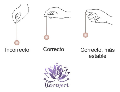 Péndulo Pirámide Cuarzo + Instructivo / Reiki / Radiestesia