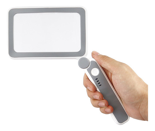 Lupa Recargable De 4x Para Lectura,con 10 Luces Led