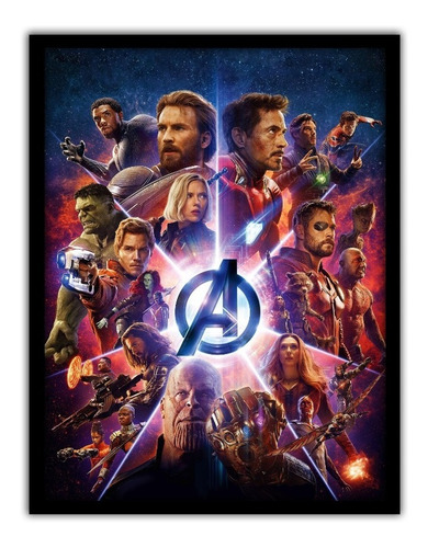 Cuadros Iron Man, End Game, Los Vengadores , Avengers 30x40