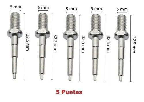 5x Agujas Puntas Aretadora Ganado Pinza Alicata Verde Roja