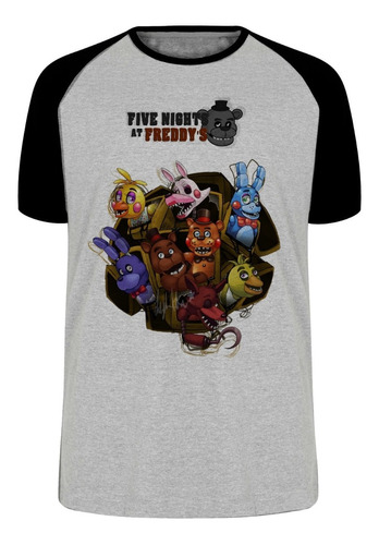 Camiseta Blusa Plus Size Five Night At Freddys Personagens
