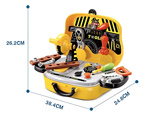 Set Juego Herramientas Niños Kit Infantil Bus Juguete Maleta