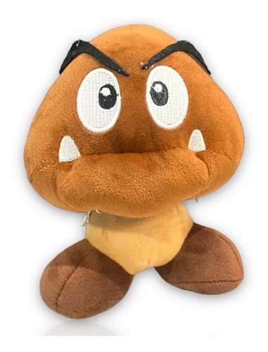 Peluche Goomba 18 Cm Muñeco Hongo Café Mario Bros Nintendo