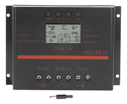 Controlador De Panel Solar Pwm 60a Regulador Dc12v/24v