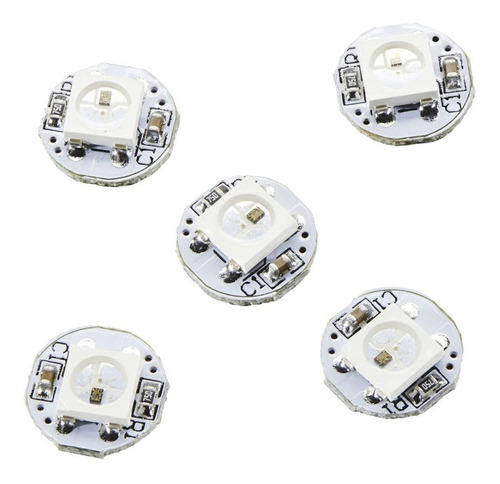 5 Piezas Mini Neopixel Led Rgb Smd 5050 5v Pcb Arduino, Pic 
