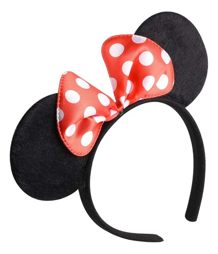 36 Diademas Orejas Minnie Mimi Mouse De Moño Fiesta Disfraz