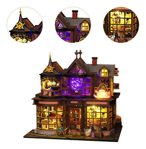 Kits De Muebles De Casa De Muñecas En Miniatura, Modelo De
