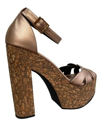 Imagen 3 de 8 de Zapatilla Plataforma Dama Felipe Rentería Talla 28 Alto 16cm