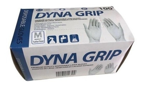 Guantes De Látex Exploración Dyna Grip No Estéril 3000 Pzs