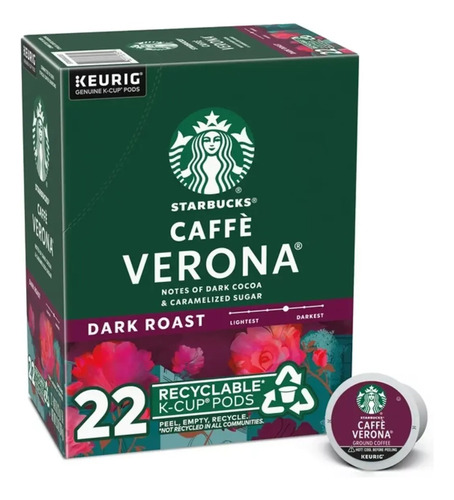 Starbucks Verona 22 K-cups Dark Blend