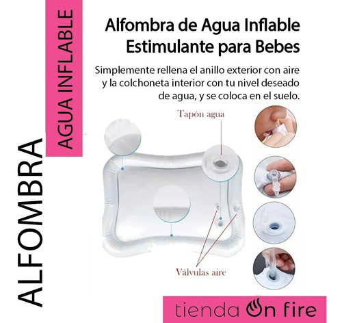 Alfombra Agua Juego Antigolpes Para Bebe Gimnasio Didáctico
