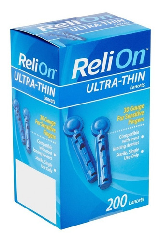 Relion Ultra-thin Lancets, 200 Pz,