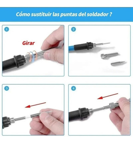 . Kit De Soldador Electrónico Con Multímetro Digital.