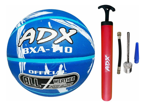 Balon Basquet Bxa110 #7 +bomba Adx Peso/medida Reglamentaria