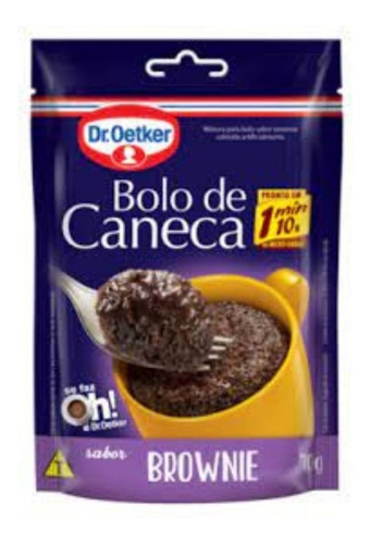 Mistura Para Bolo De Caneca Sabor Brownie Dr. Oetker 70g