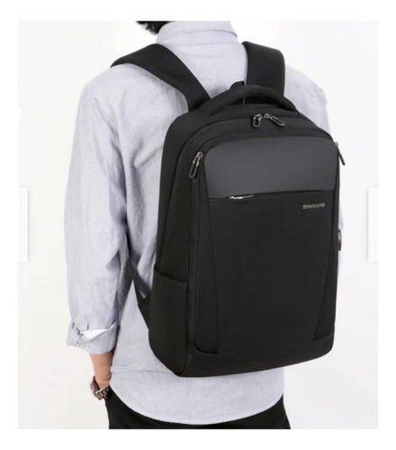 Mochila Escolar Con Funda Porta Notebook Y Puerto Usb