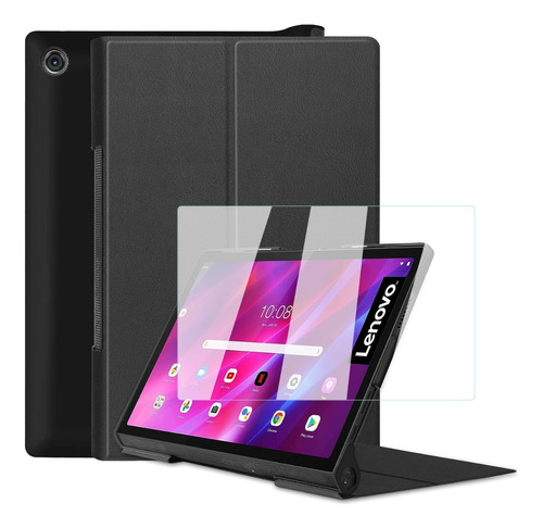 Mica + Funda Smart Para Lenovo Yoga Tab 11 Yt-j706 Negro