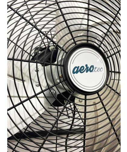 Ventilador De Pared Y De Piso Aerotec 3 Aspas Metal 20 4vel Color De La Estructura Negro Color De Las Aspas Plateado Diámetro 50 Cm Frecuencia 60