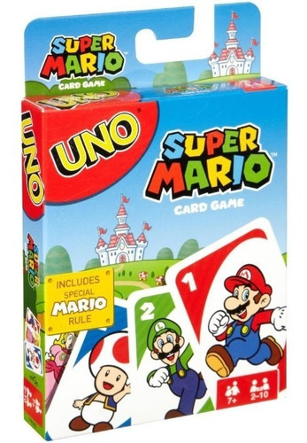 Mattel Uno Super Mario Game Juego De Mesa Cartas Original