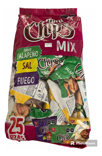 Papas Chips Mini Mix 25pz