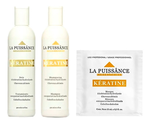 Shampoo + Tratamiento Keratine + Regalo - La Puissânce