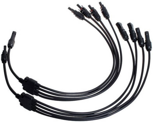 Imagen 6 de 6 de 1 Juego Cable Conector Mc4 Branch 4 A 1 Union Paralelo Panel