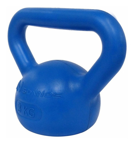 Pesa Rusa Kettlebell Pvc 3 Kg Gym Funcional Sonnos Color Azul