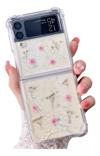 Funda Silicona Antigolpes Samsung Galaxy Z Flip 5 5g Diseño Flores