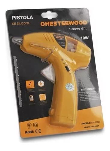 Pistola Silicón Electrica 10w Chesterwood 7592346014344