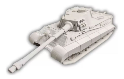 Tanque Tiger Ii 2, Escala 1/43, Color Blanco