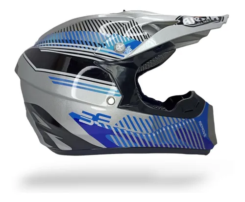 Casco Fox V1 Venz Motocross Trail Enduro Atv Cuatrimoto Mx Color Azul  Tamaño Del Casco M 57-58cm