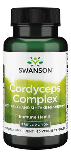 Swanson Complejo Cordyceps 60 Cápsulas Vegetarianas