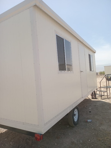 Remolque Traila Camper Caseta Cabina Oficina Móvil Para 10