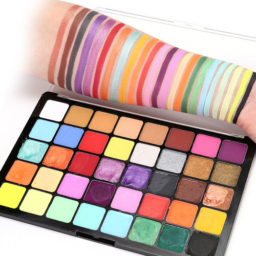 ! Paleta De Pintura, Pegatinas Para Cara, Acuarela, Disfraz