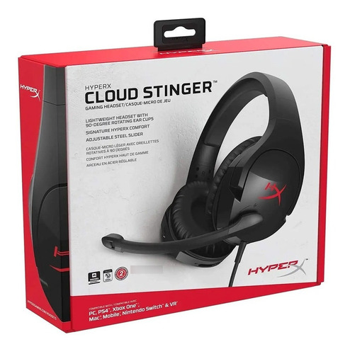 Imagen 6 de 6 de Auriculares Headset Gamer Hyperx Stinger Pc Xbox Ps4 Web