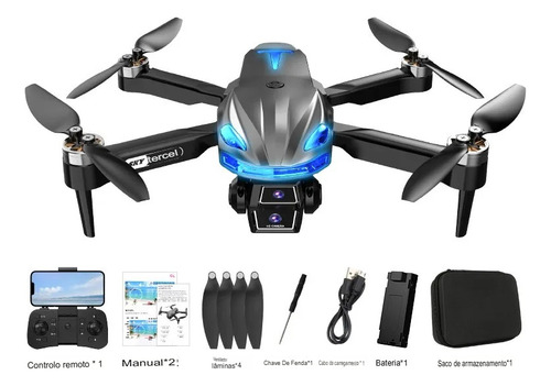Drone Cs-2 Com Câmera Motor Brushless Fluxo Óptico 1 Bateria