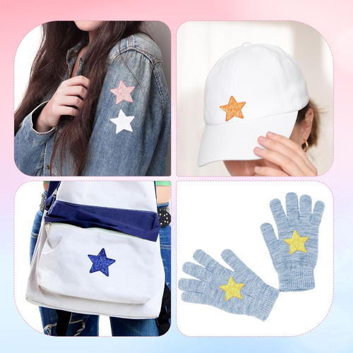 20 Parches De Estrellas De Diamantes De Imitación, Parches C