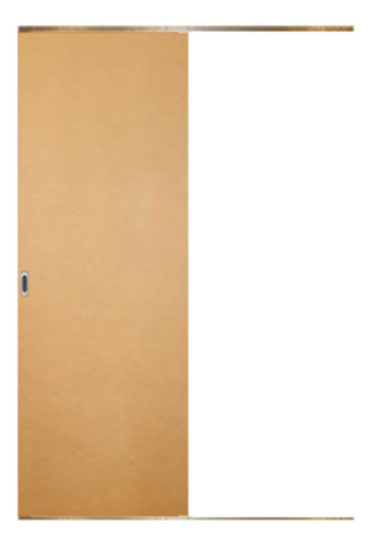 Puerta Corrediza Con Guia Exterior Valentinuz Mdf 90x200